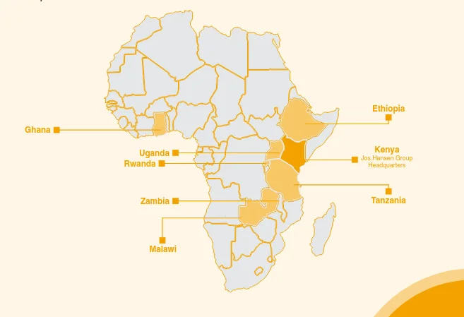 Jos Hansen African Operations Footprint