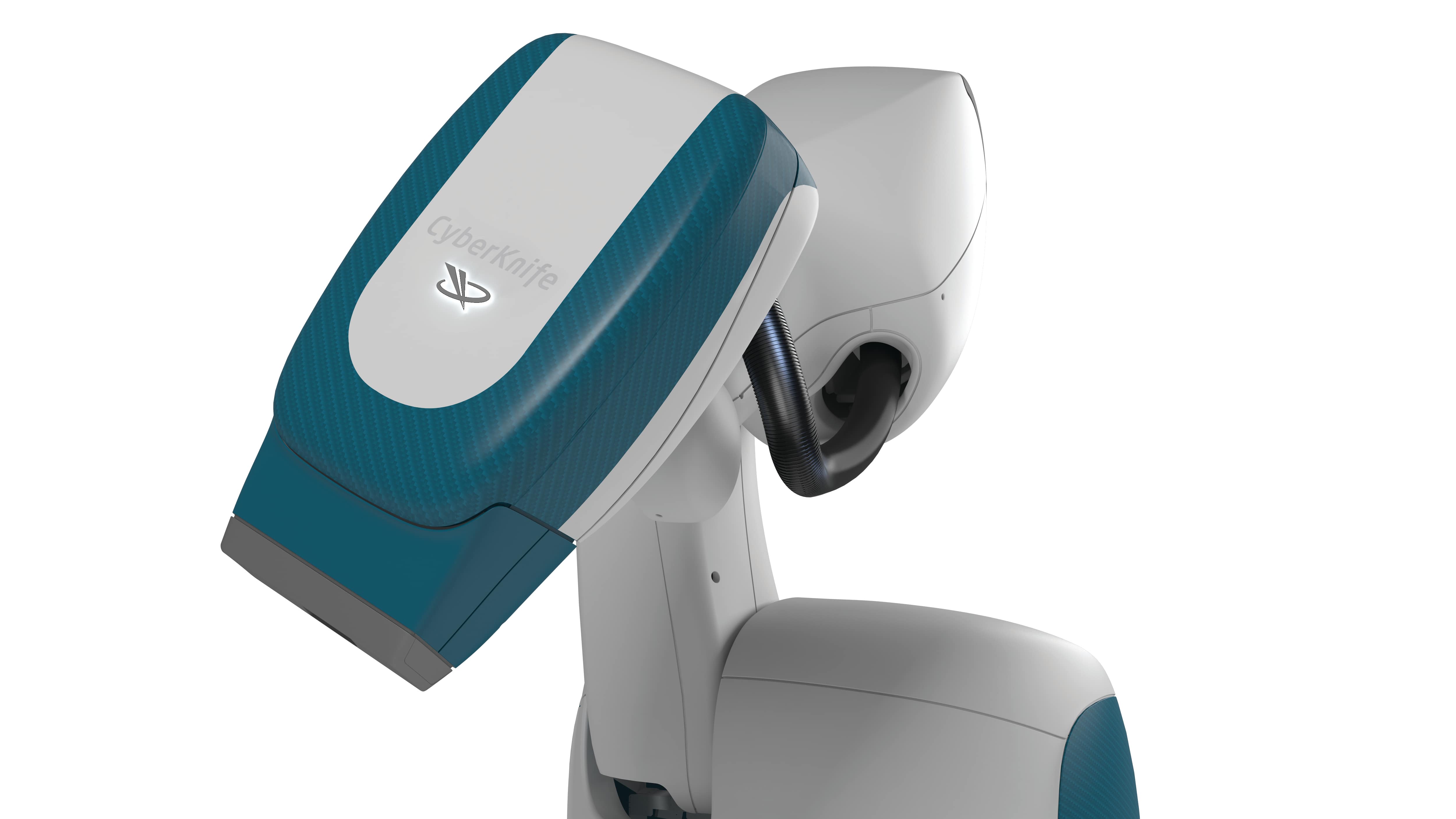 A robotic arm that tracks the tumour in real time.