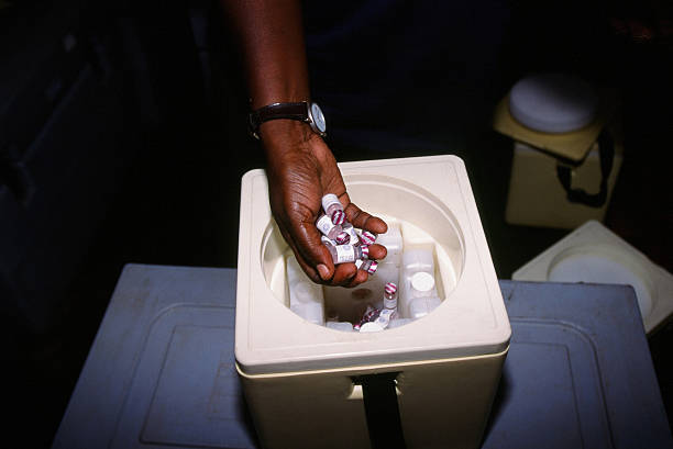 The cold box is the sole cold chain on a campaign route.
