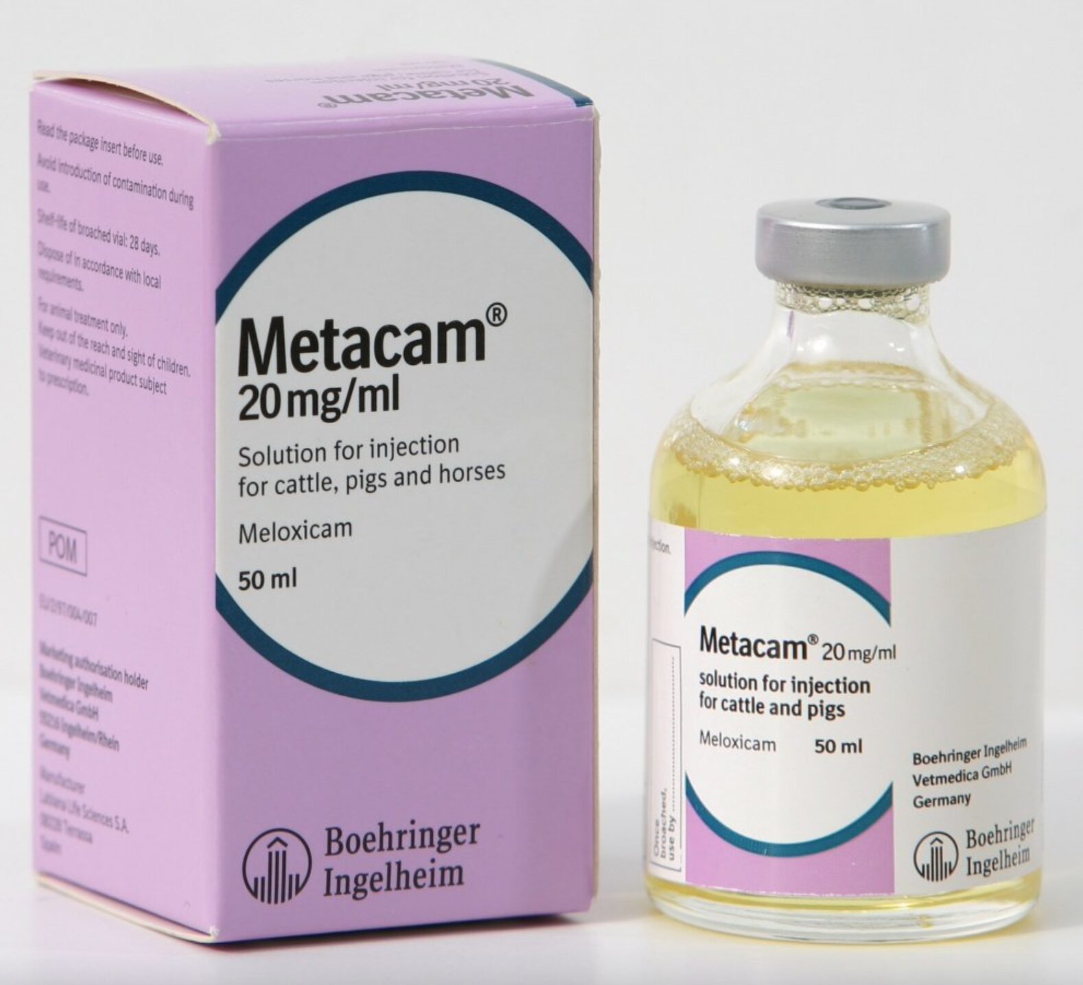 Metacam and Banamine cover every livestock NSAID indication.